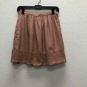 Forever 21 Dusty Rose Pink Lace Overlay Pencil Skirt Small